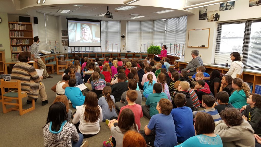 Mr. Klein's 5th Grade Class Skype session with CanopyMeg.